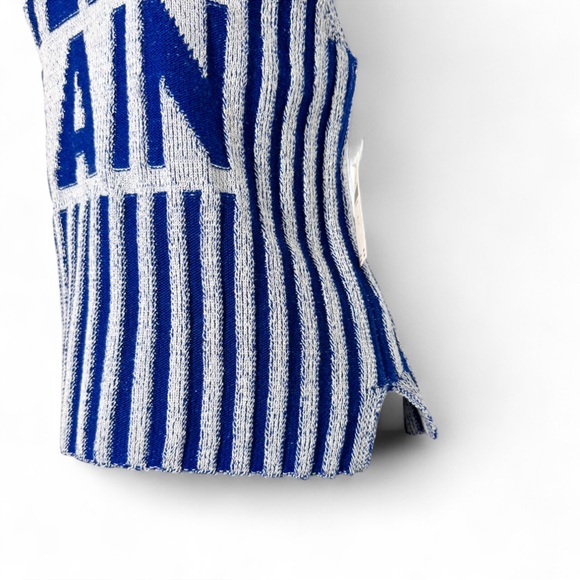 Anthropologie Maeve Le Bain Knit Halter Tank Blue Stripe Size L NWT Spring Vacay - Picture 6 of 9